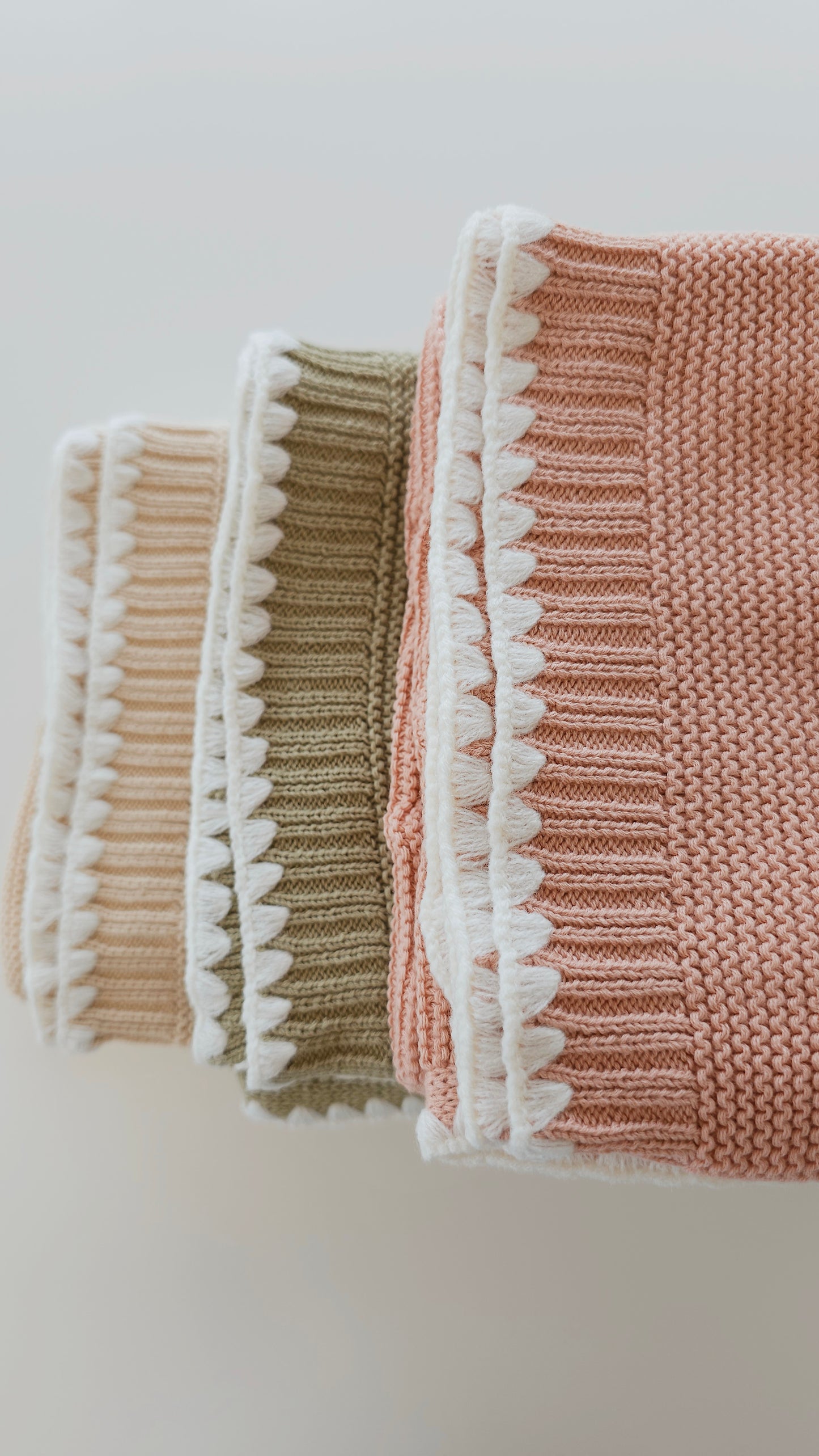 Personalised Cotton Knitted Baby Blanket | Soft Baby Blanket