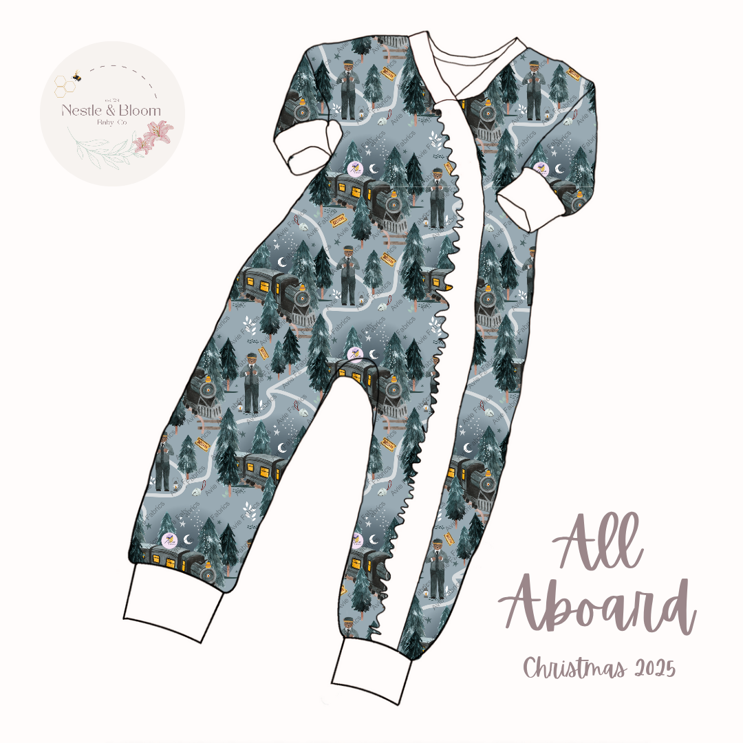 Christmas Ruffle Sleepsuit