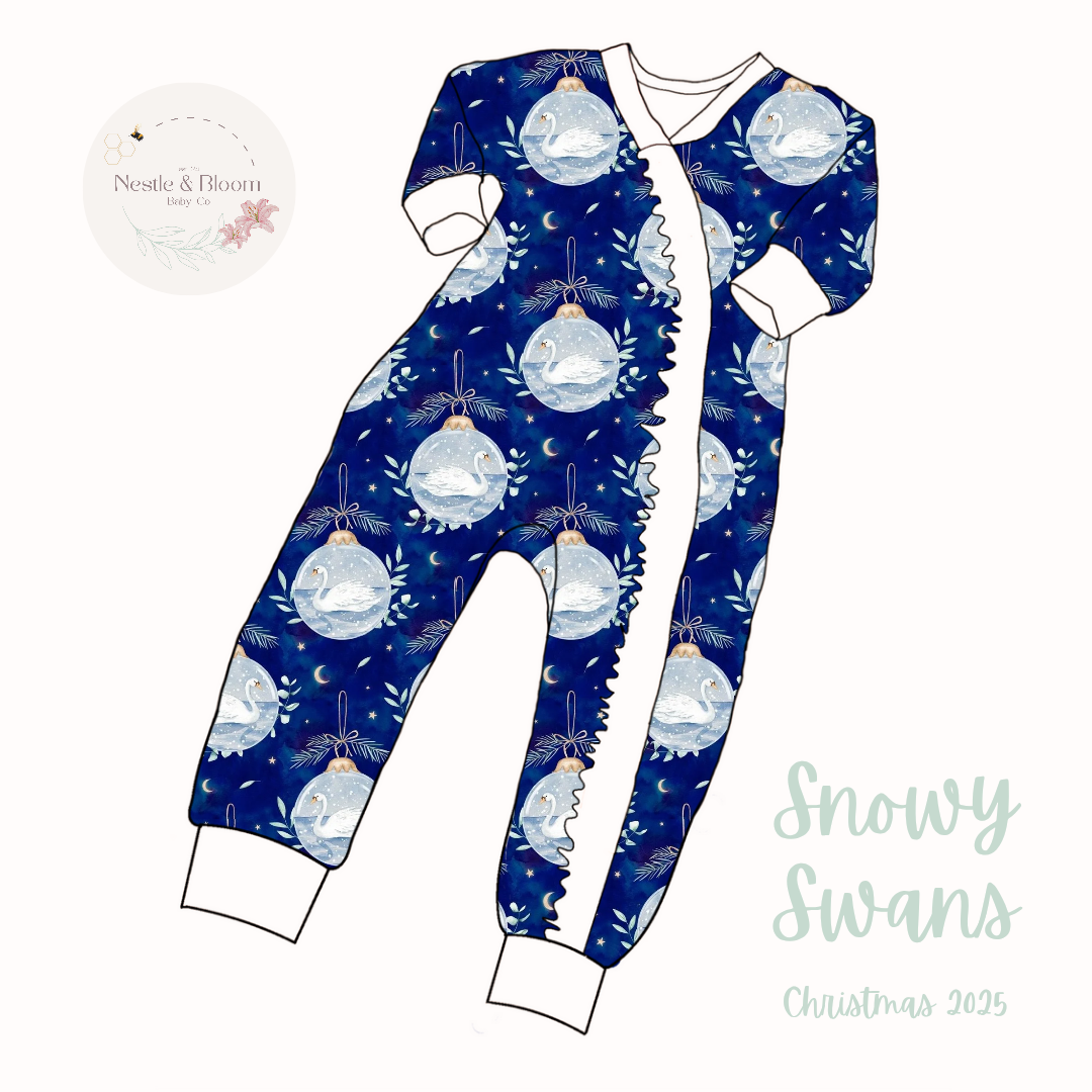 Christmas Ruffle Sleepsuit
