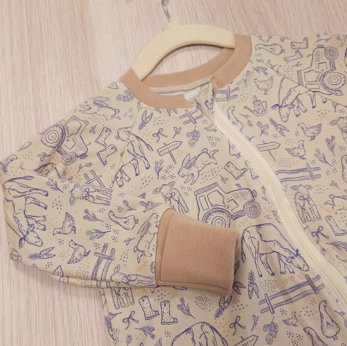 Organic Zippy Sleepsuit - Sale