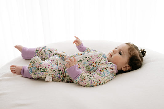 Organic Cotton Zippy Sleepsuit - Handmade in the UK
