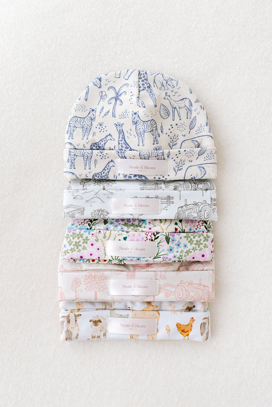 Organic Cotton Baby Hat - Soft, Comfy & Breathable