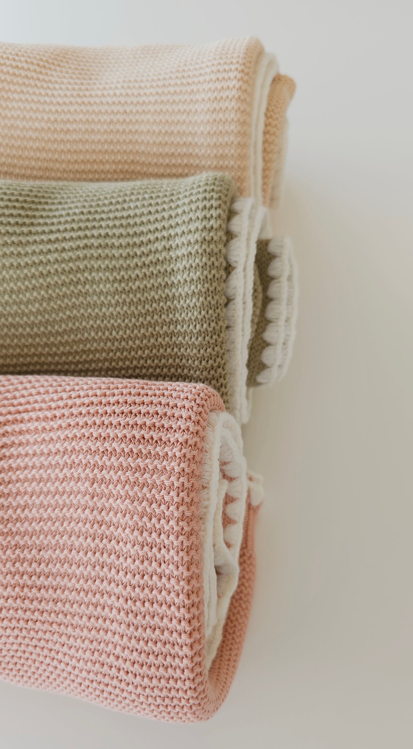 Personalised Cotton Knitted Baby Blanket | Soft Baby Blanket