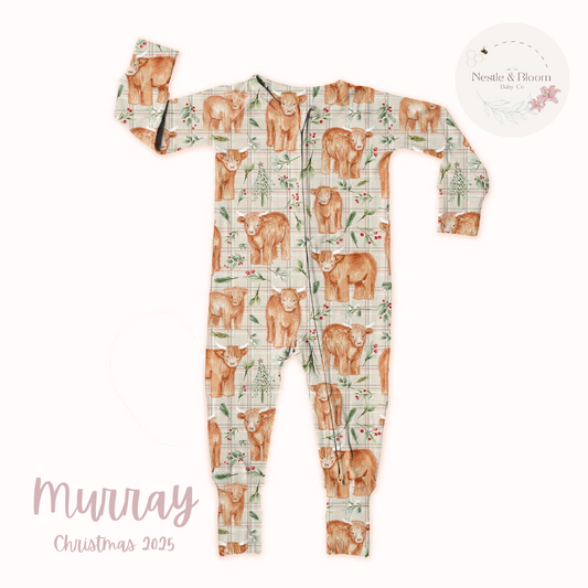Christmas Zippy Sleepsuit